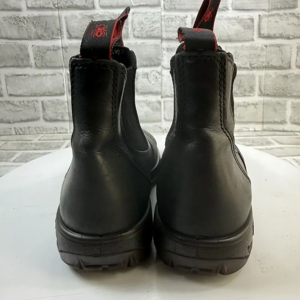 REDBACK BOBCAT UBBK SOFT TOE BOOTS BLACK OIL KIP - US Size 8.5 Men Black Leather